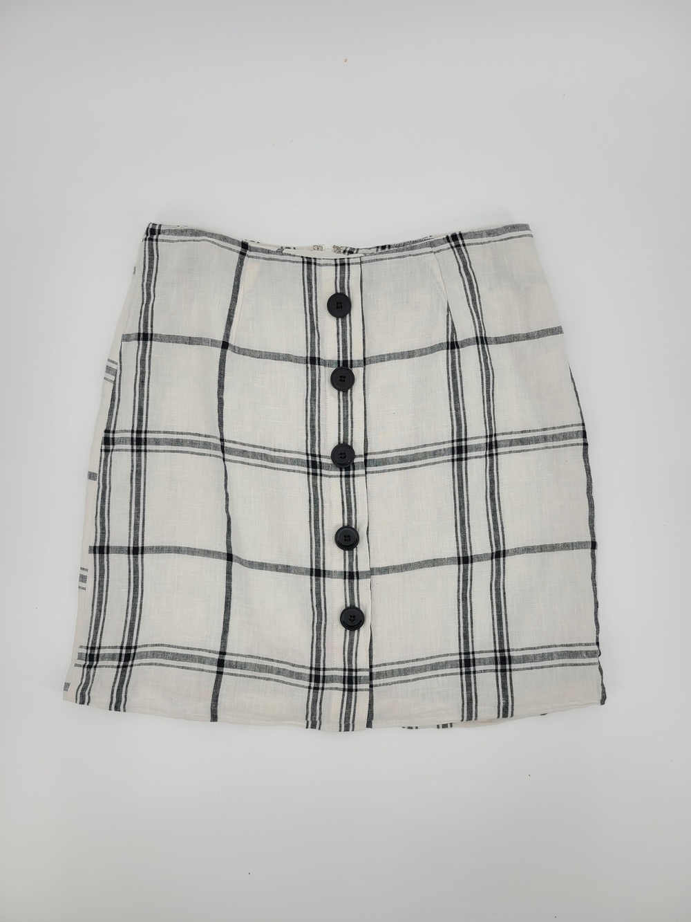 Y2K 2009 Forever 21 Linen Blend Mini Skirt Size Medium